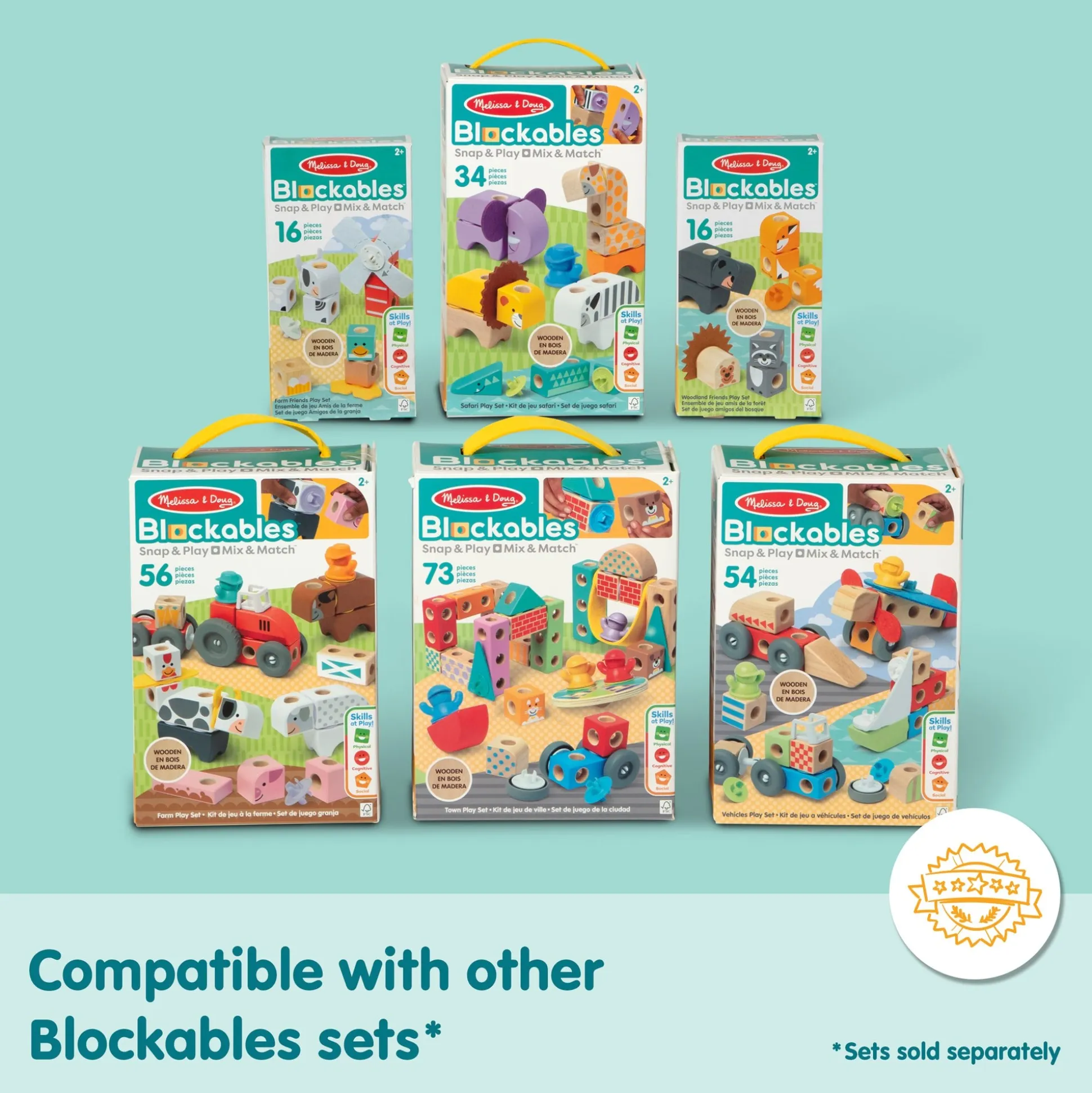 Blockables™ Woodland Friends Play Set