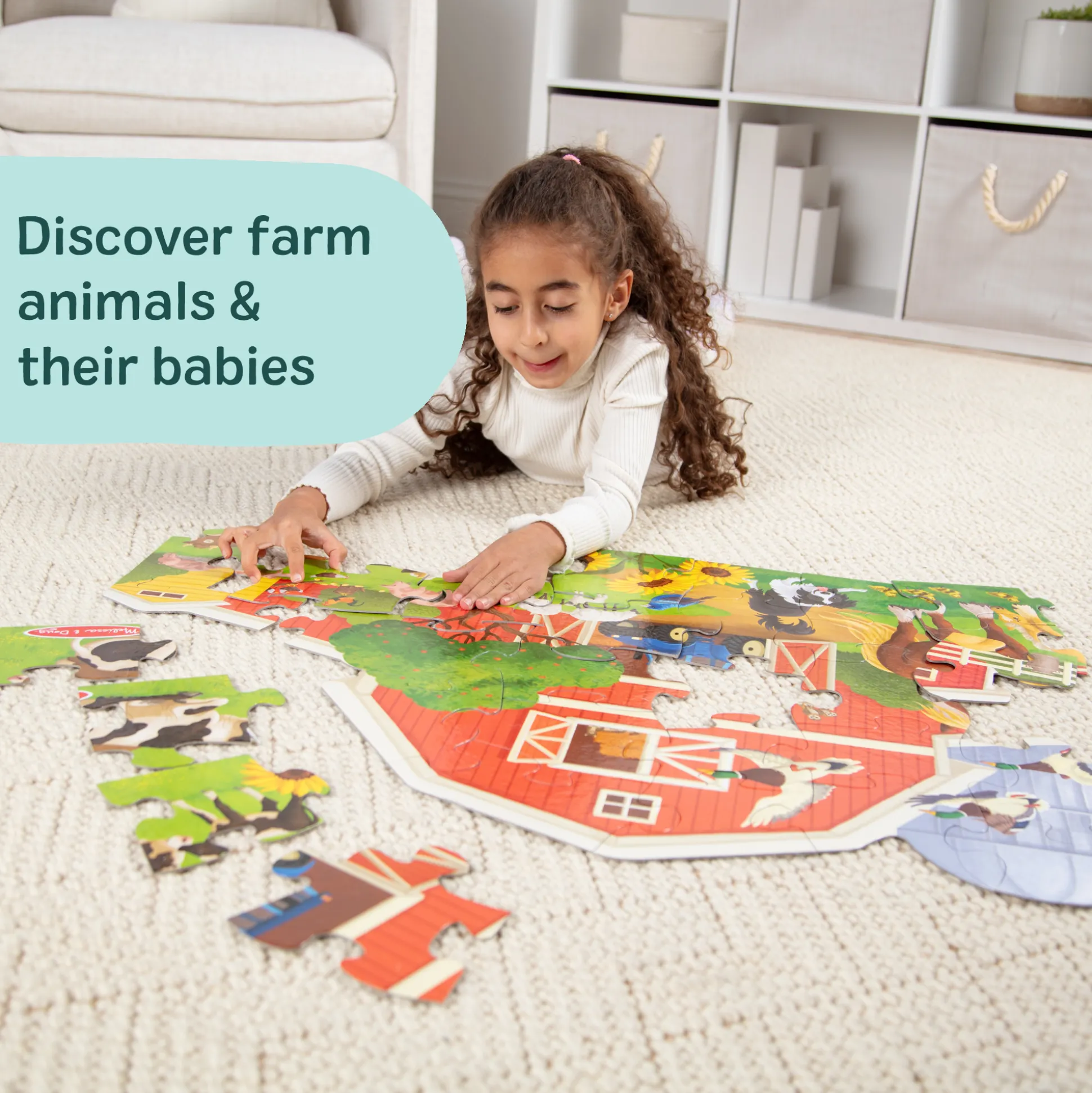 Busy Barn Shaped Floor Puzzle - 32 Pieces