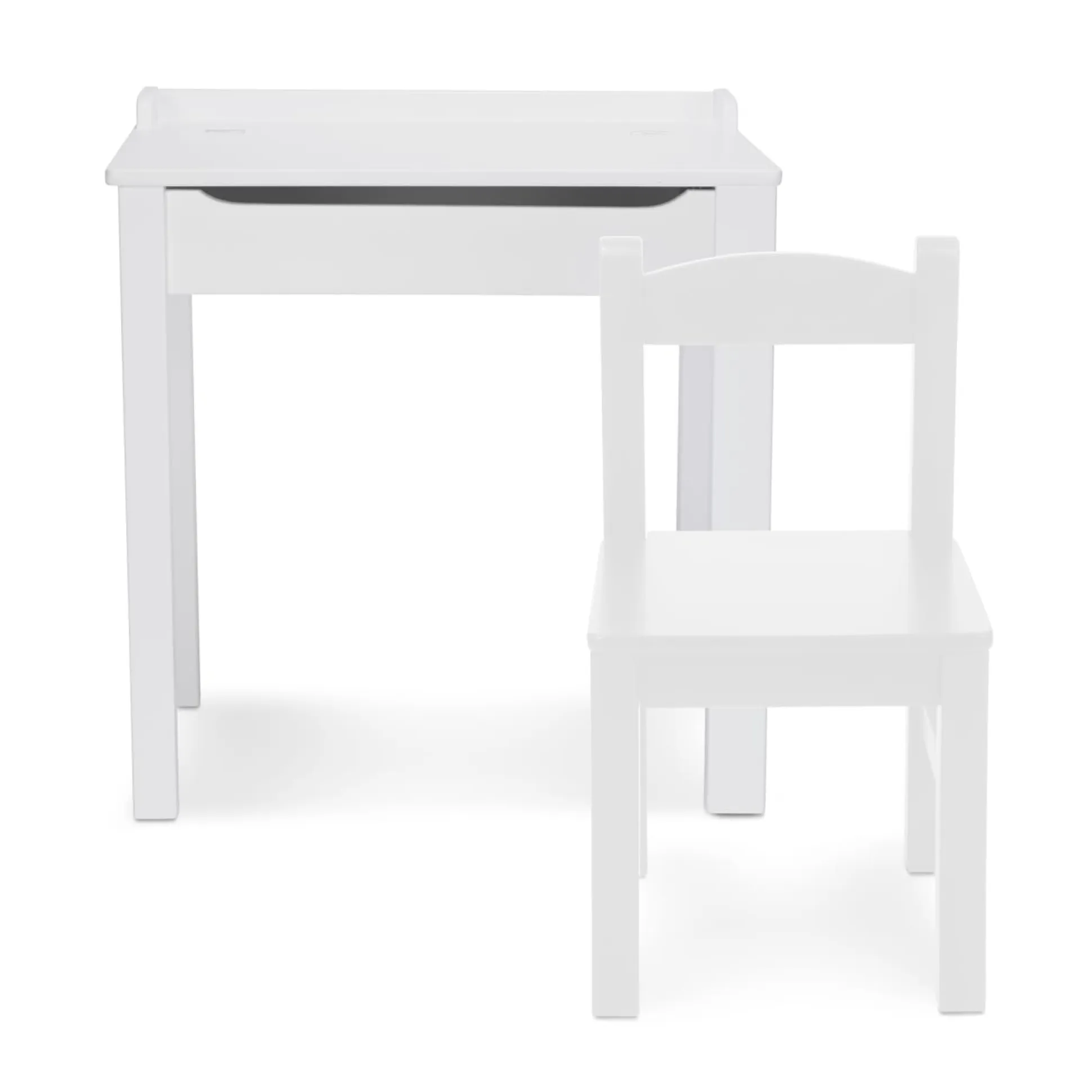 Child's Lift-Top Desk & Chair - White