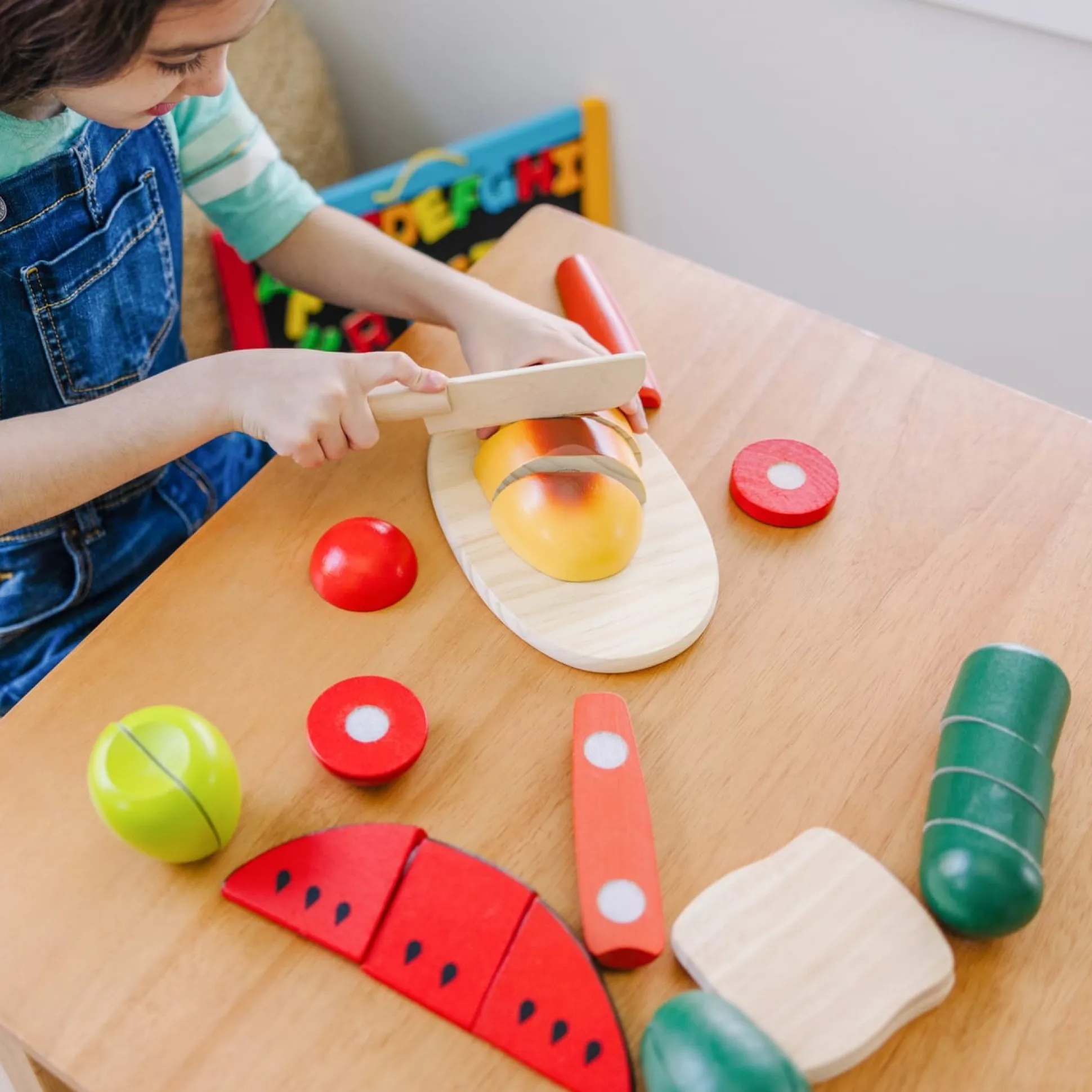 Cutting Food - Wooden Play Food