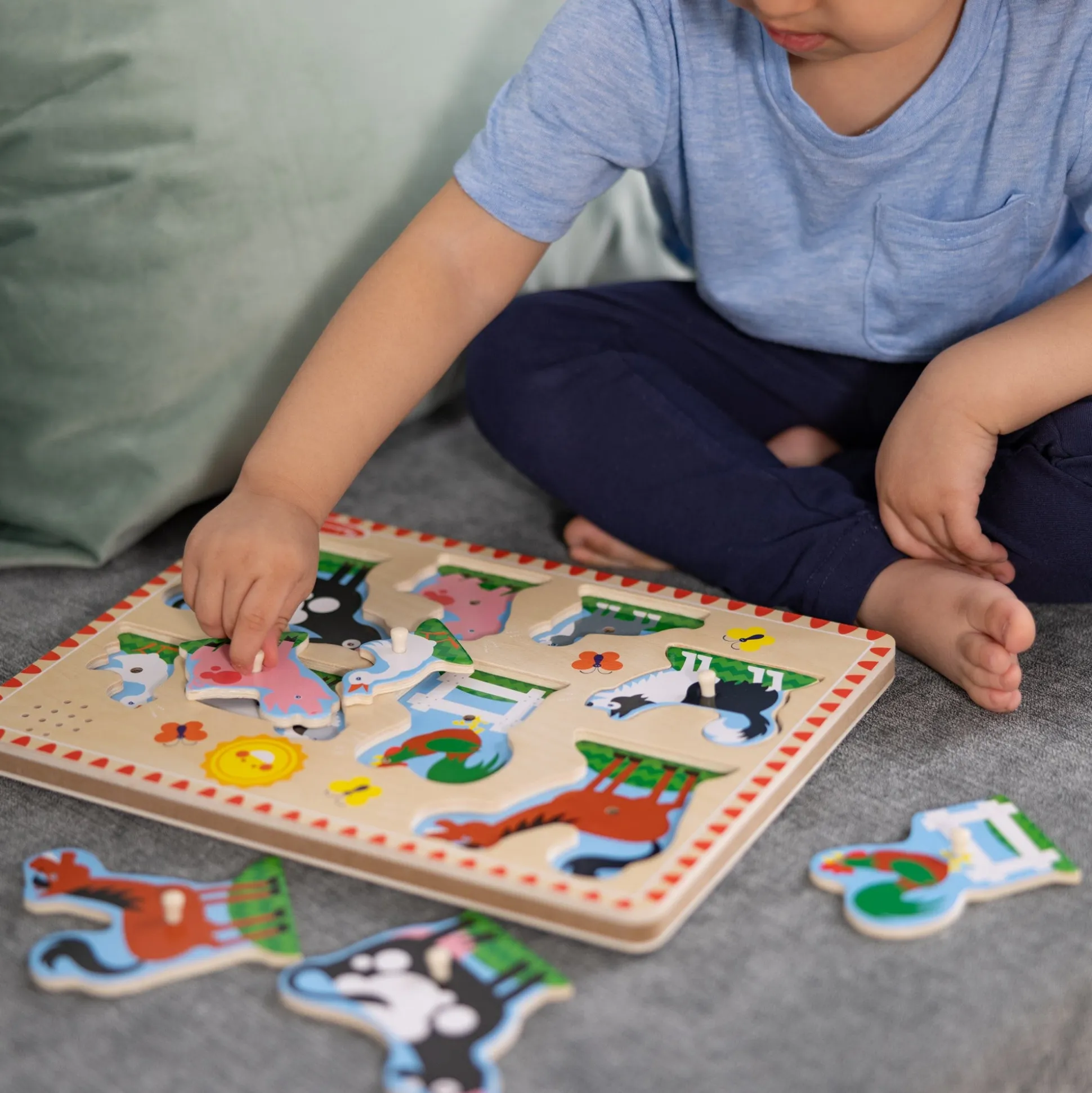 Farm Animals Sound Puzzle - 8 Pieces