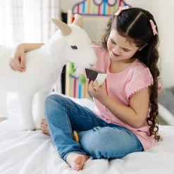 Lifelike Plush Goat