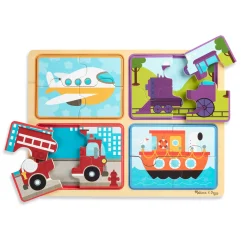 Natural Play Wooden Puzzle: Ready, Set, Go