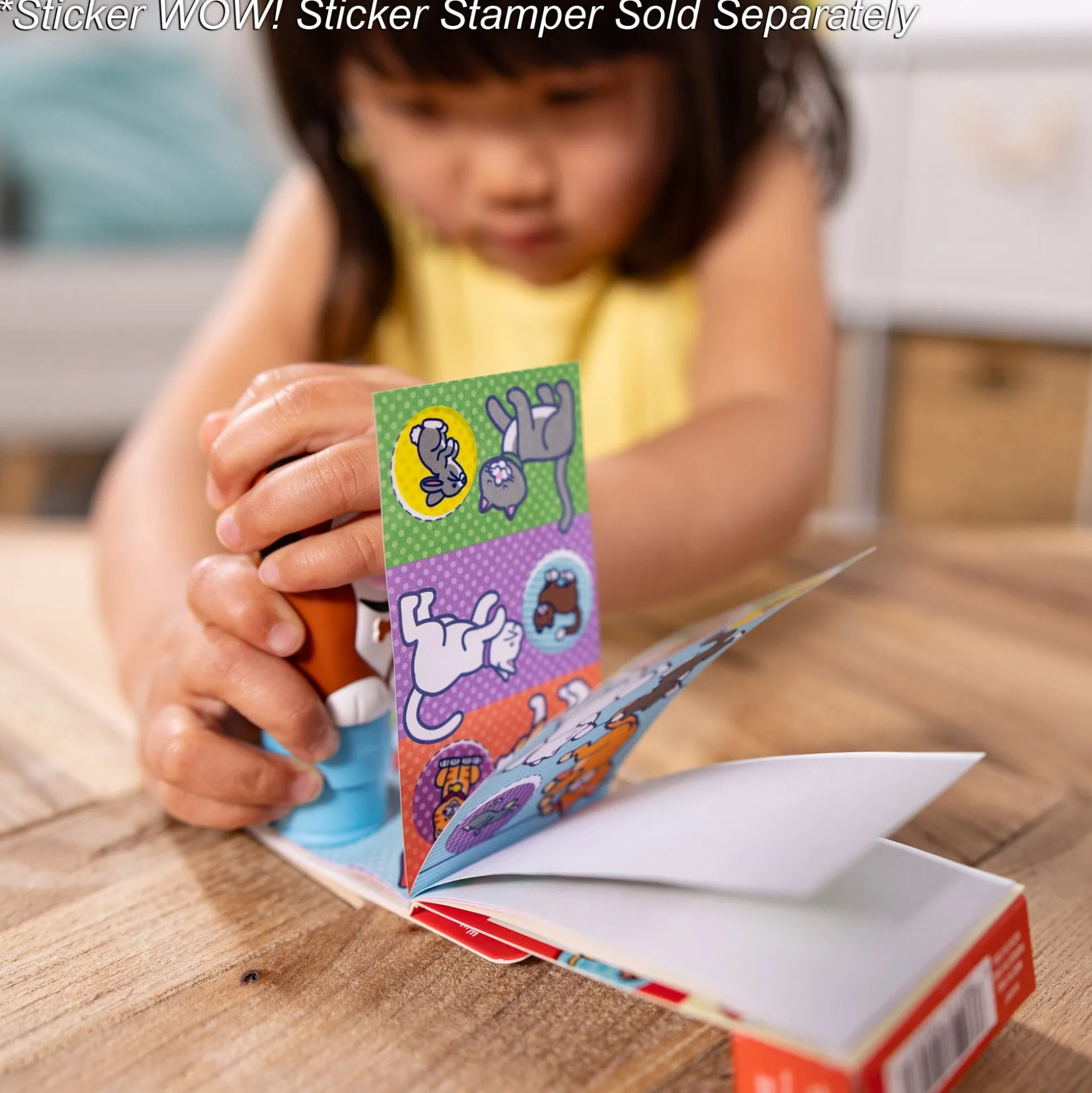 Sticker WOW!® Mini Activity Pad & Refill Stickers - Pets (200+ Stickers, Stamper Not Included)