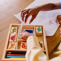 Wooden Stamp Set - Dinosaurs