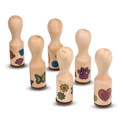 Wooden Stamp Set - Happy Handles