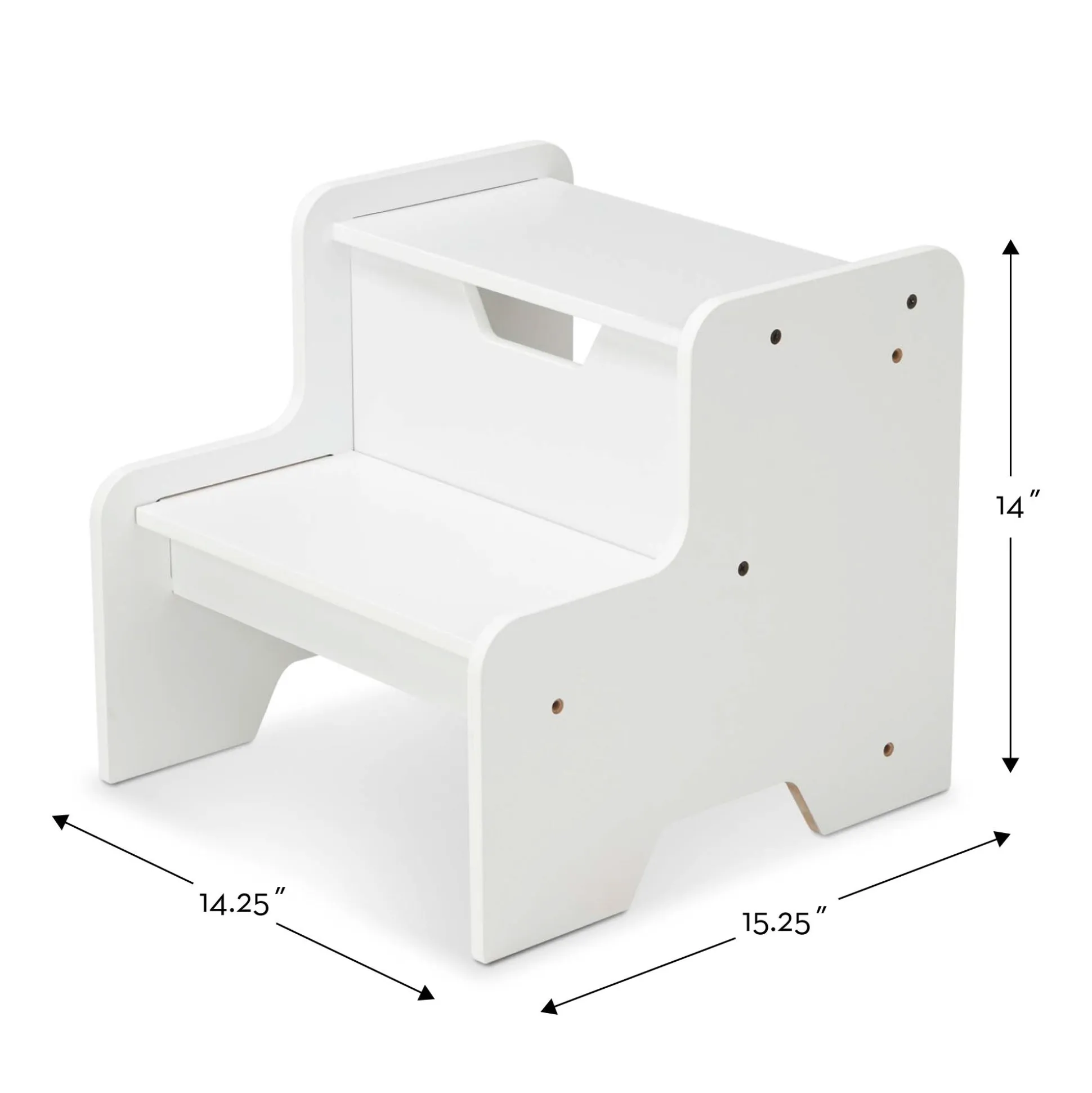 Wooden Step Stool - White