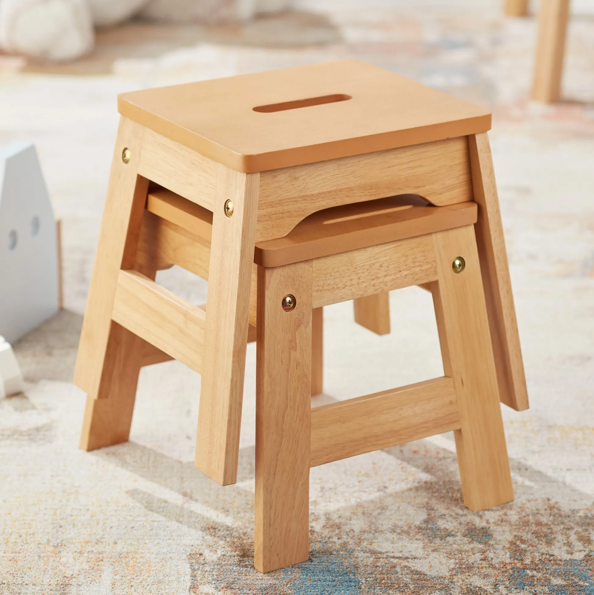 Wooden Stools – Set of 2